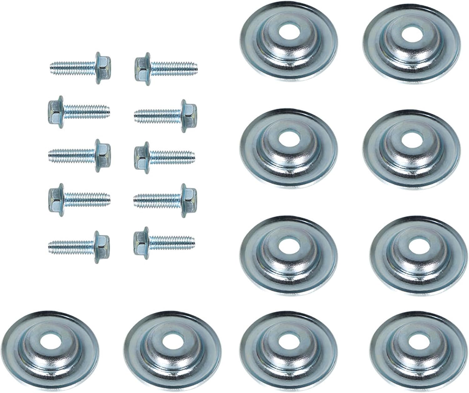 WFLNHB 10 Piece Skid Plate Washer and Bolt Kit Replacement for Polaris Ranger RS1 RZR 500 570 700 800 900 1000 7556065 UTV