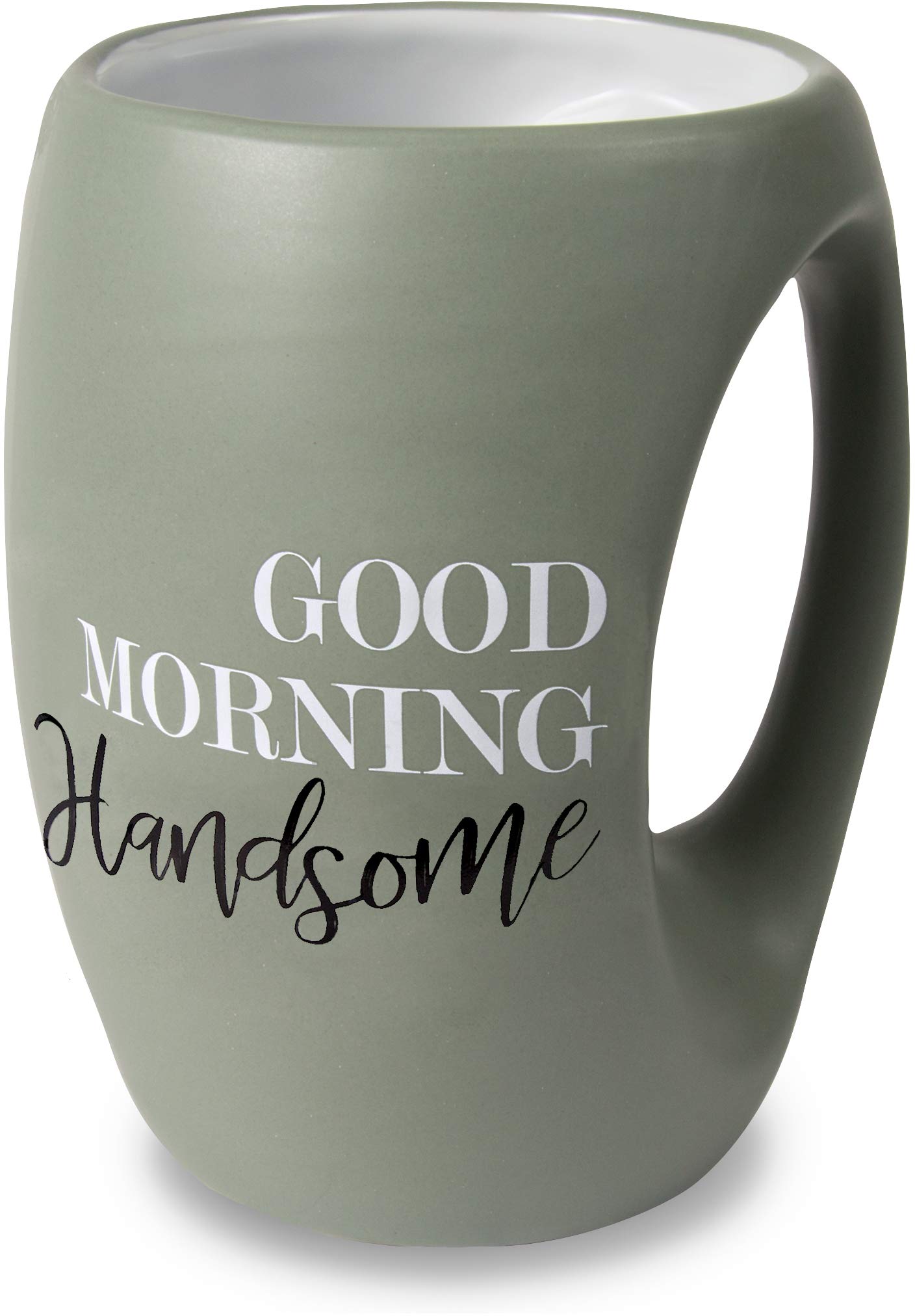 Pavilion Gift Company Good Morning Gorgeous 16 oz Mug, Green