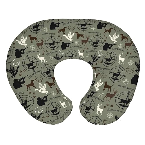 Fundas de almohada de lactancia para niños y niñas, cazadores de perros, animales de caza, fundas de almohada para lactancia materna, alce, cazador