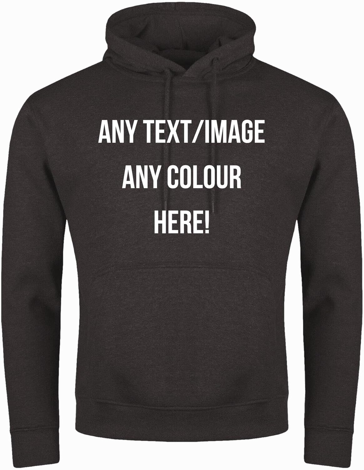 Style It Up Personalised Unisex Hoodies For Men and Women – Pullover Sweatshirt Customise With Printed Text or Image – Available in Range of Sizes and Colours