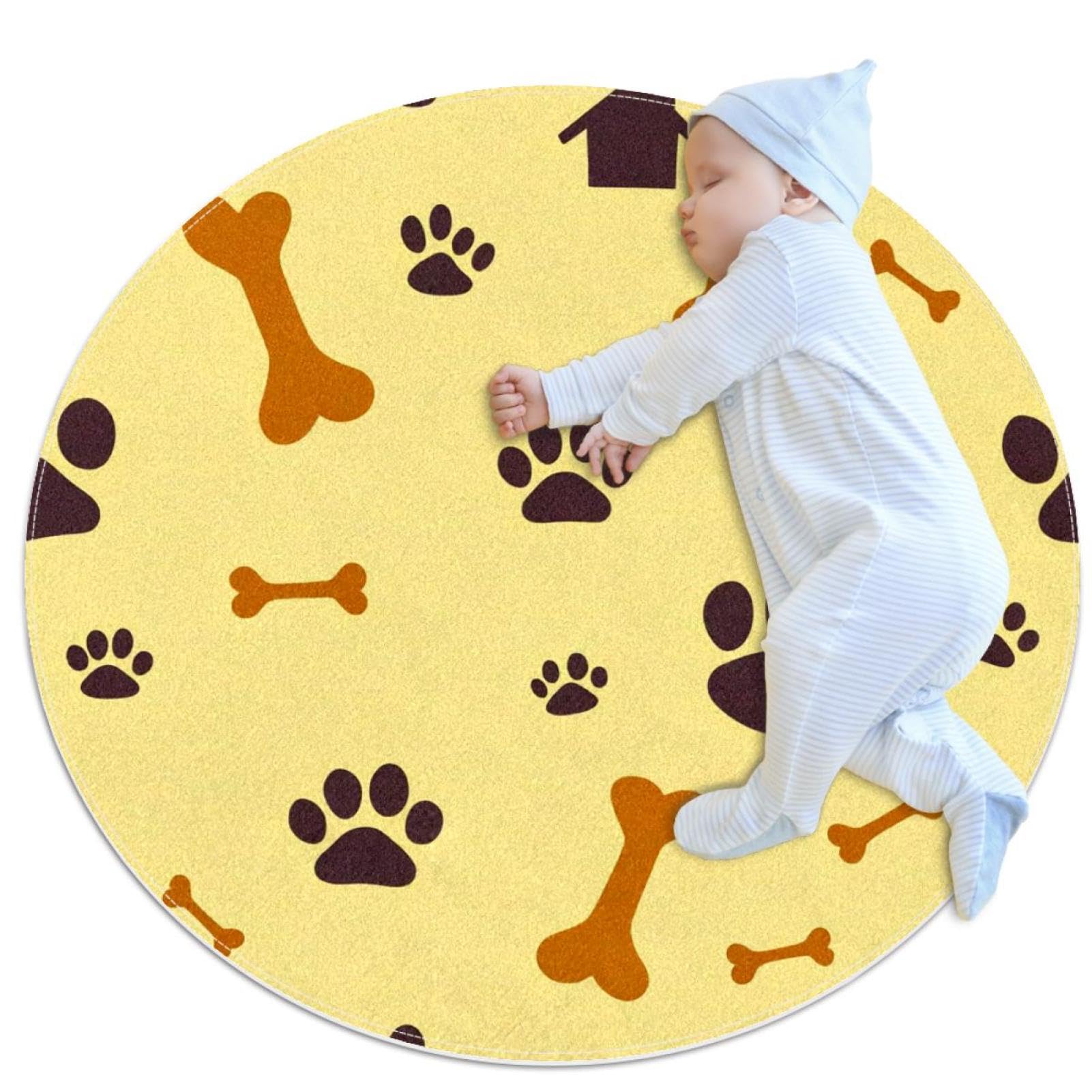 Tapis de chambre d'enfant motifs chien pour un espace de jeu cocooning