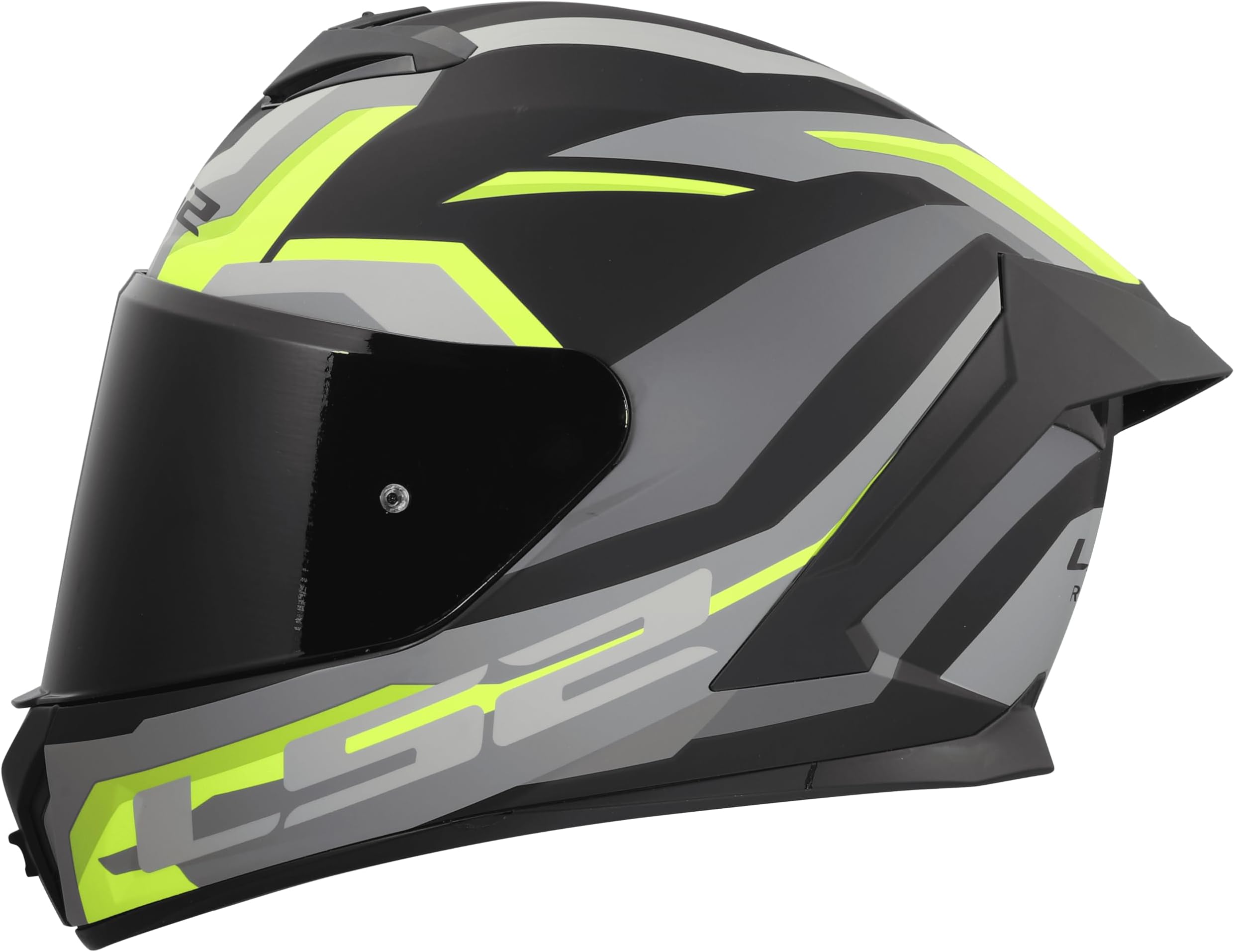 – LS2, Integral Motorcycle Helmet RAPID III HYPER Black HV Yellow