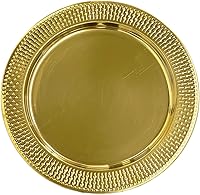 Vista 11 de Placas de cargador de acero inoxidable de 13 pulgadas, 6pcs de plata de la placa de cena de los cargadores redondos del servidor