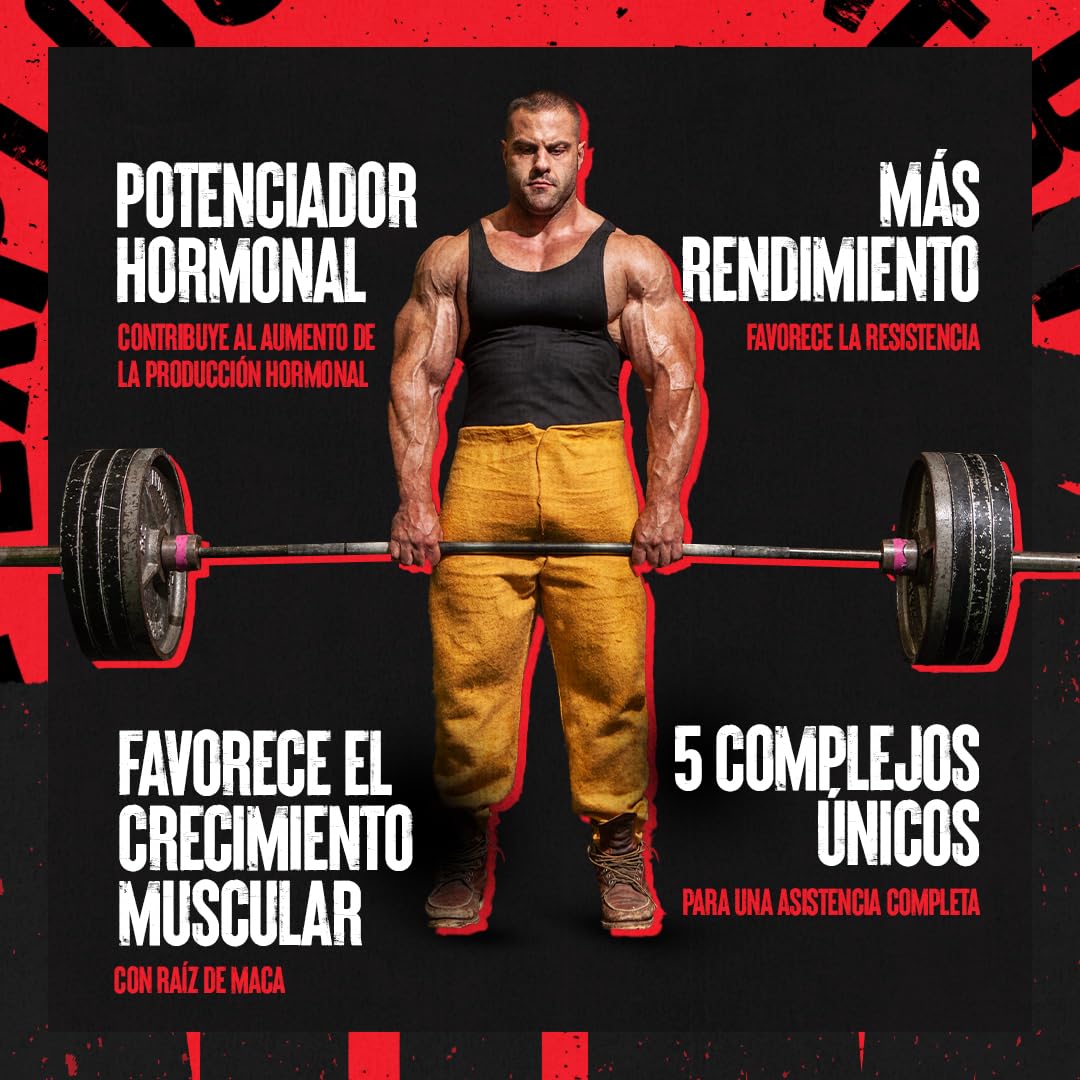 ANIMAL Stak - potenciador de testosterona y suplemento para desarrollo muscular, fuerza y rendimiento - Cápsulas con aminoácidos, vitaminas y minerales - 21 paquetes