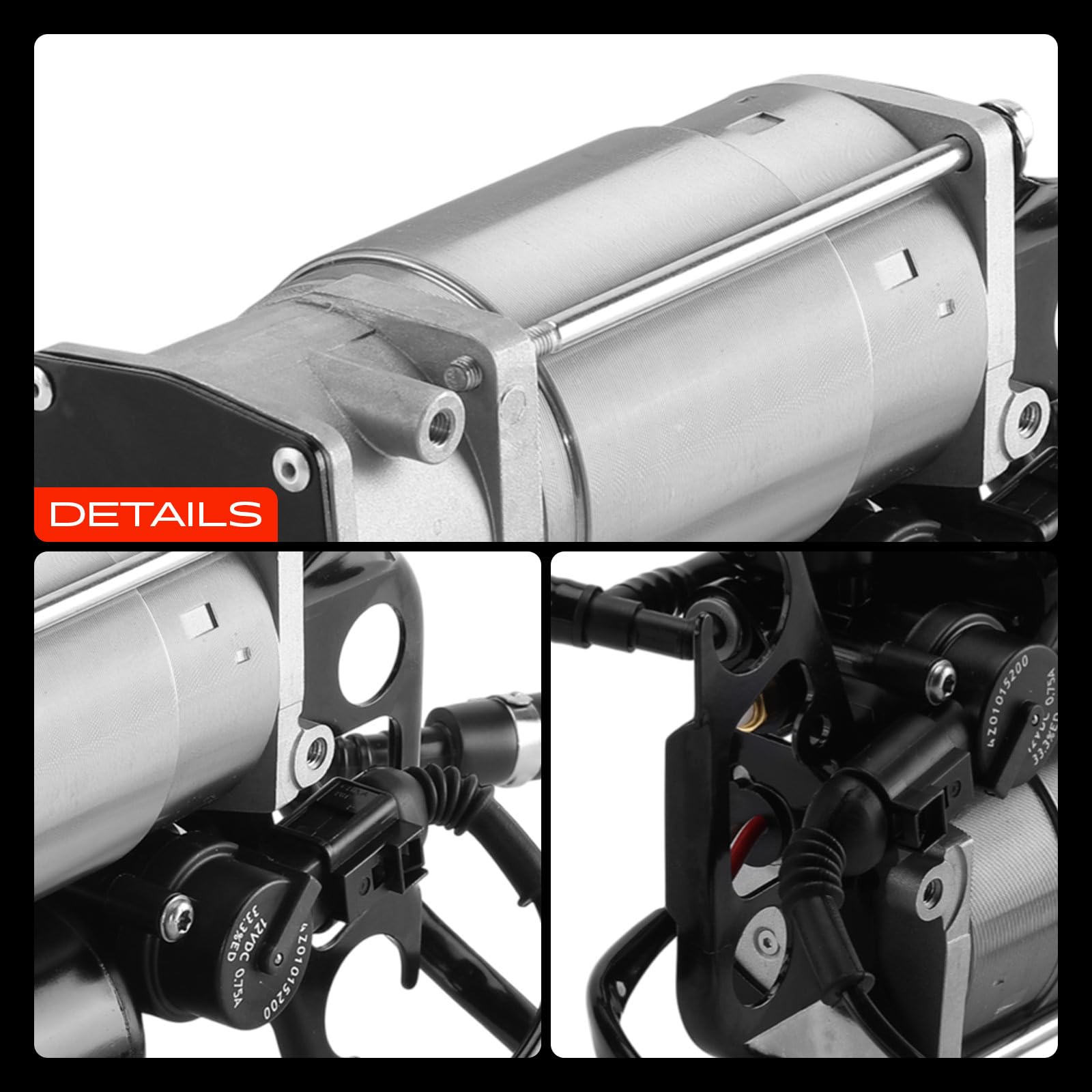 Frankberg Sospensioni pneumatiche Compressore Compatibile con Q7 4LB 3.0 TDI quattr.o 3.6 FSI quattr.o 3.0 TFSI quattr.o 4.2 TDI quattr.o 4.2 FSI quattr.o 6.0 TDI quattr.o 2006-2015 CD-7736,4L0698007A