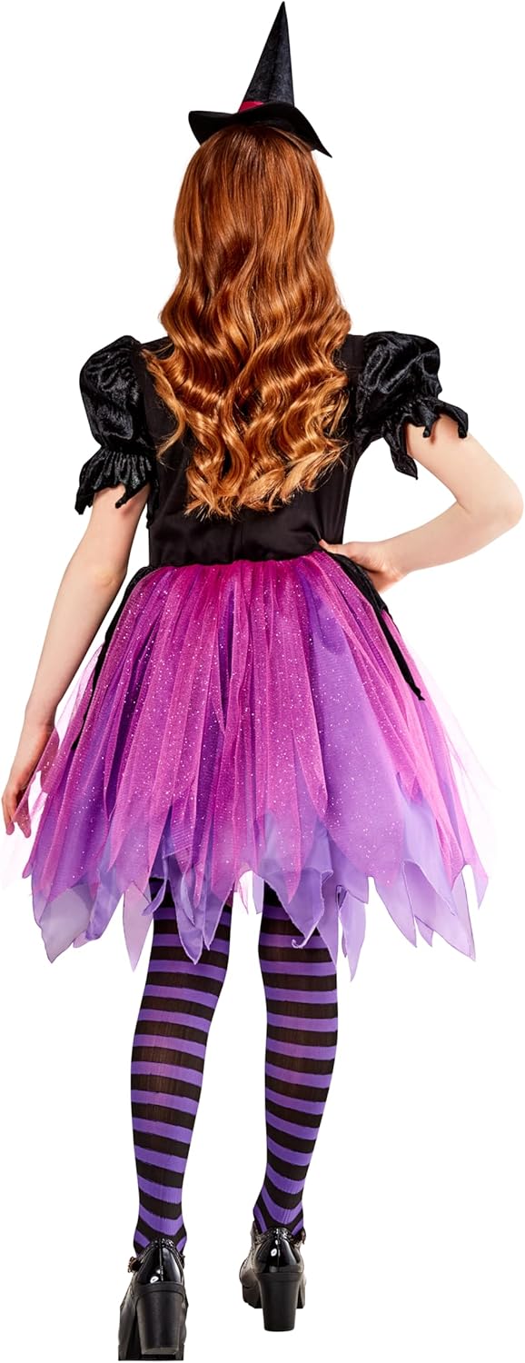 Rubies Purple Witch Costume Dress for Kids - Image 4