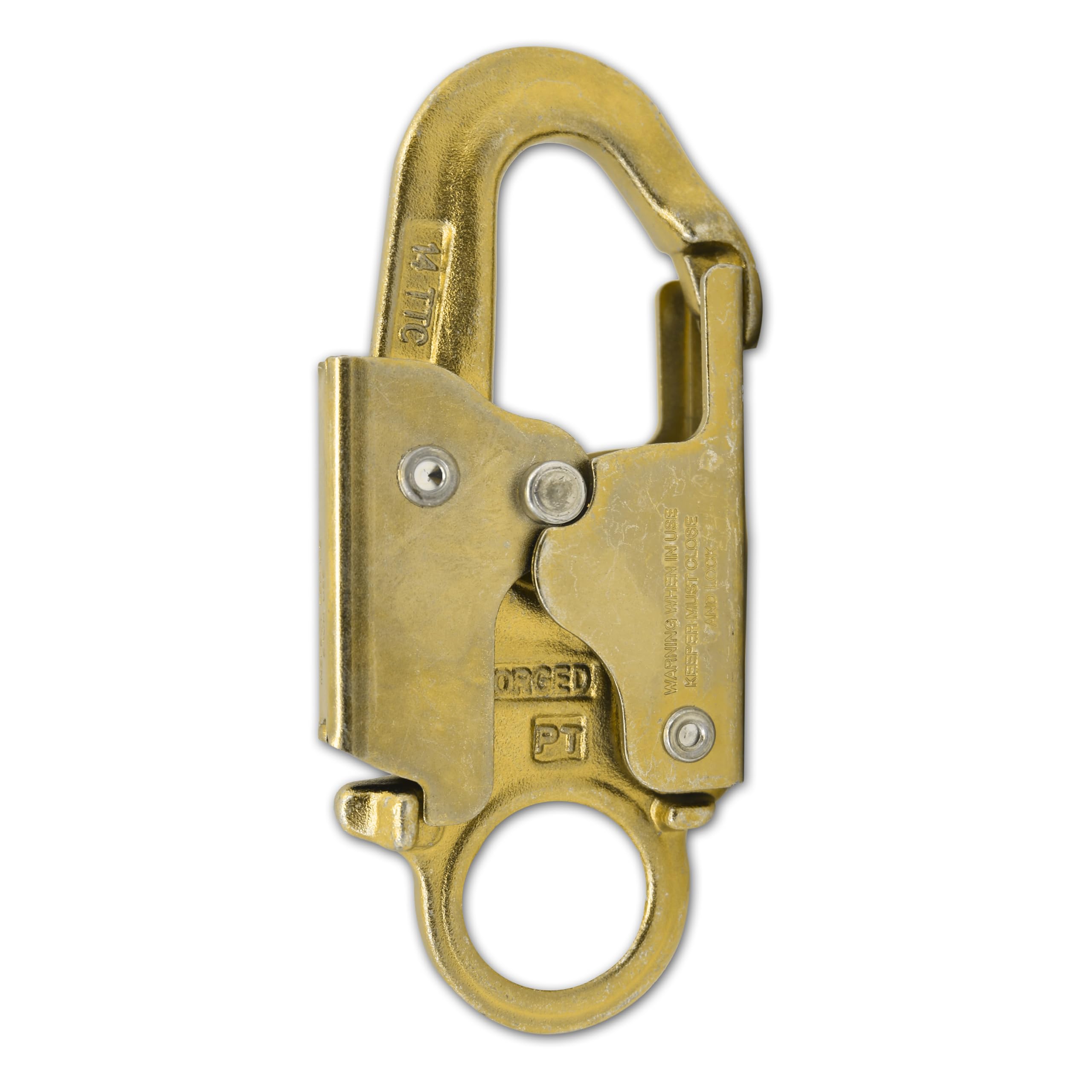 KwikSafety Bond | N-3672 Yoke ANSI Compliant Double Lock Snap Hook | Heavy Duty Heat Treated Forged Steel Connector | Personal Fall Arrest Industrial Construction Utility Hardware | 5,000lbs (23kN)