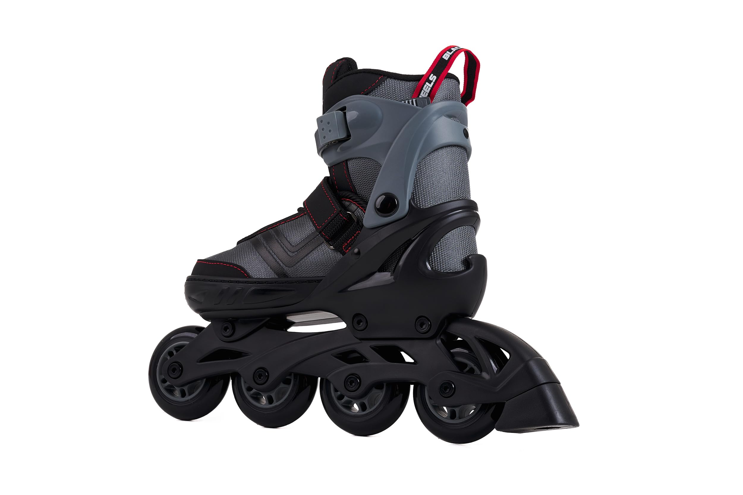 BLACKWHEELS Playful Rollers en Ligne réglables avec réglage en Une étape, roulements à Billes ABEC-7 et Triple Fermeture pour Enfants et débutants, légers et Confortables