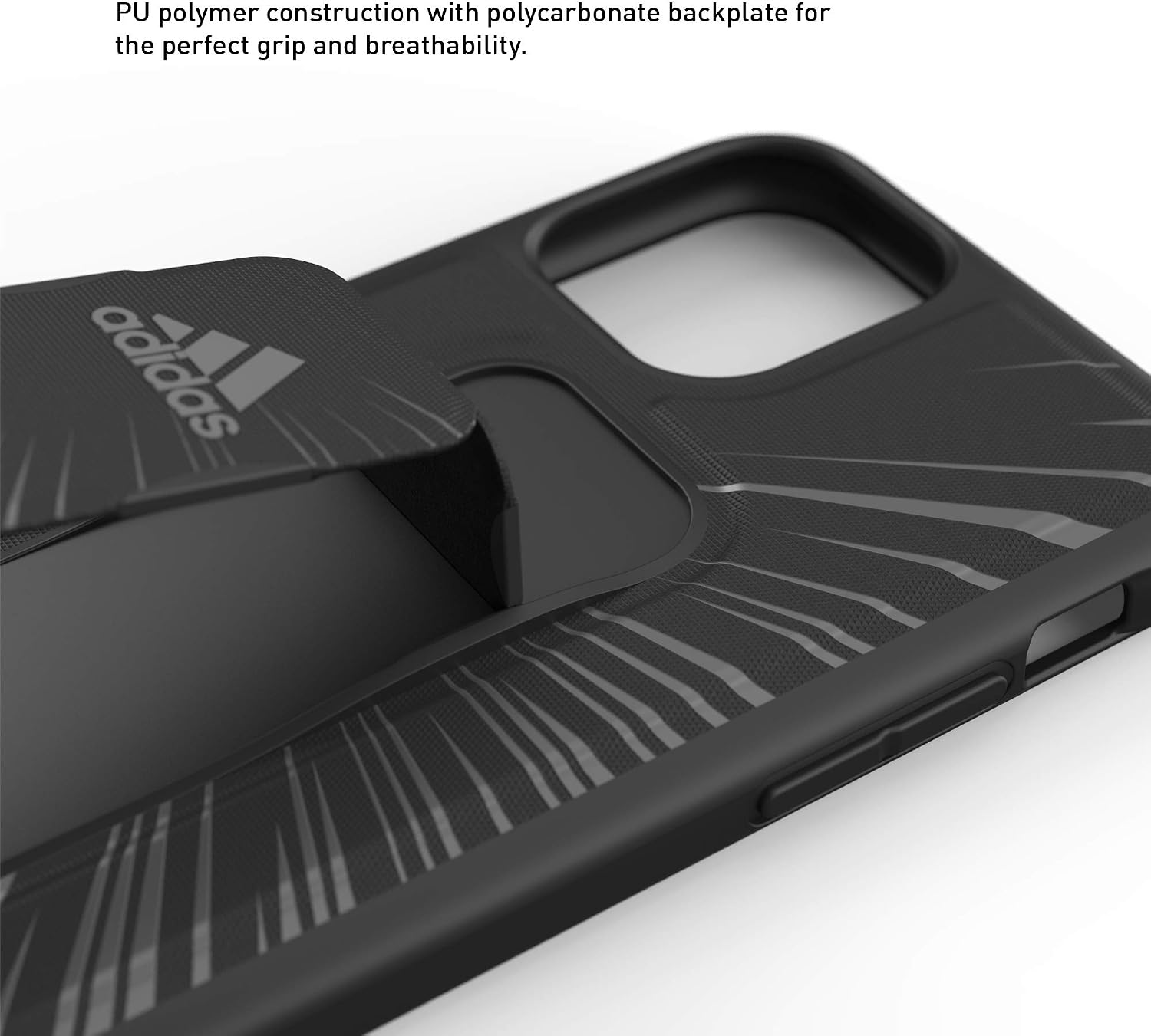 Up To 60% OFF adidas Compatible with iPhone 11 Pro Case, Sports Grip Stand Mobile Phone Case - Black