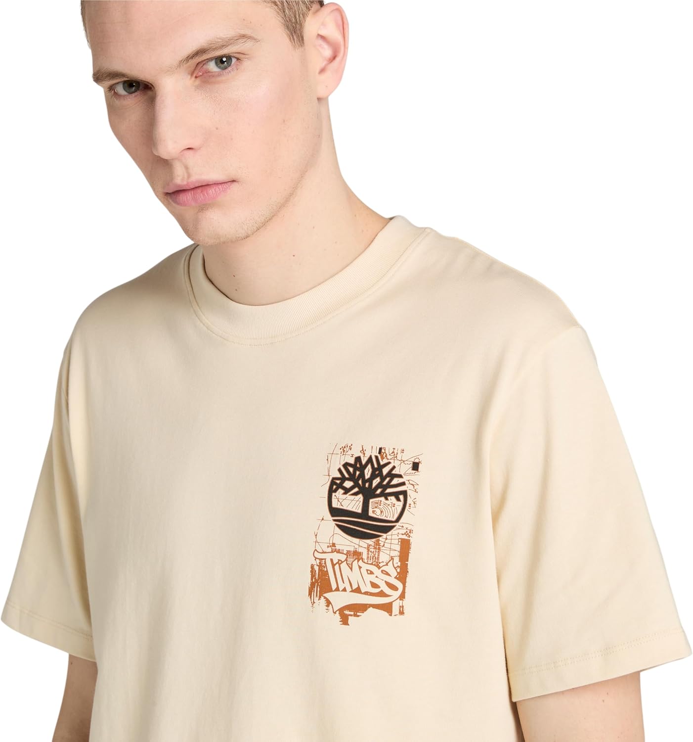 Timberland Mens Brand Carrier Slogan Back Graphic T-Shirt - Image 4