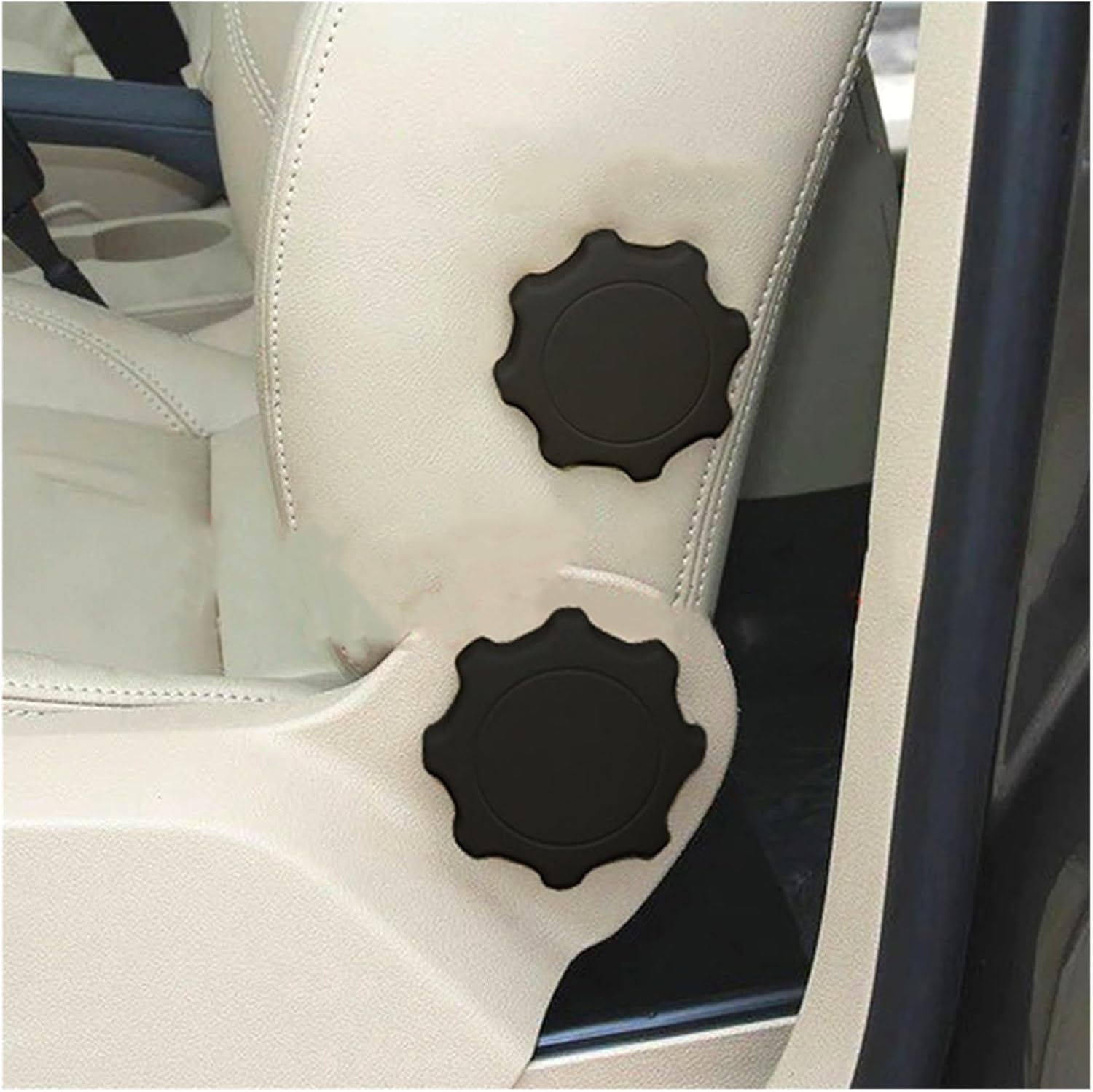MUSM Fit for A1 A6 C5 A4 B6 Cordoba Ibiza 6L Leon Arosa Toledo Fit for Seat Adjustment Black Knob 1J0881671F Adjuster Recliner Handle 2Pcs