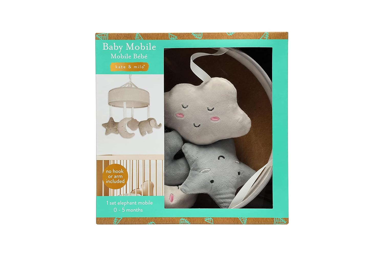 Kate & Milo Baby's Print Framed Canvas, Baby Handprint or Footprint Art, DIY Baby Keepsake Frame, Modern Neutral Nursery Décor, Our Wish Came True : Baby