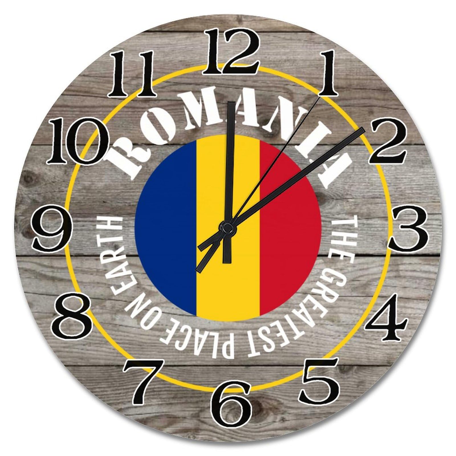 Horloge murale Roumanie pour décoration cuisine et salon au style vintage unique