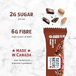 Taste of Nature Organic Barre de snack aux arachides au chocolat - Vegan, sans gluten, haute fibre, 2g Sucre (16-Count Boîte à snack)