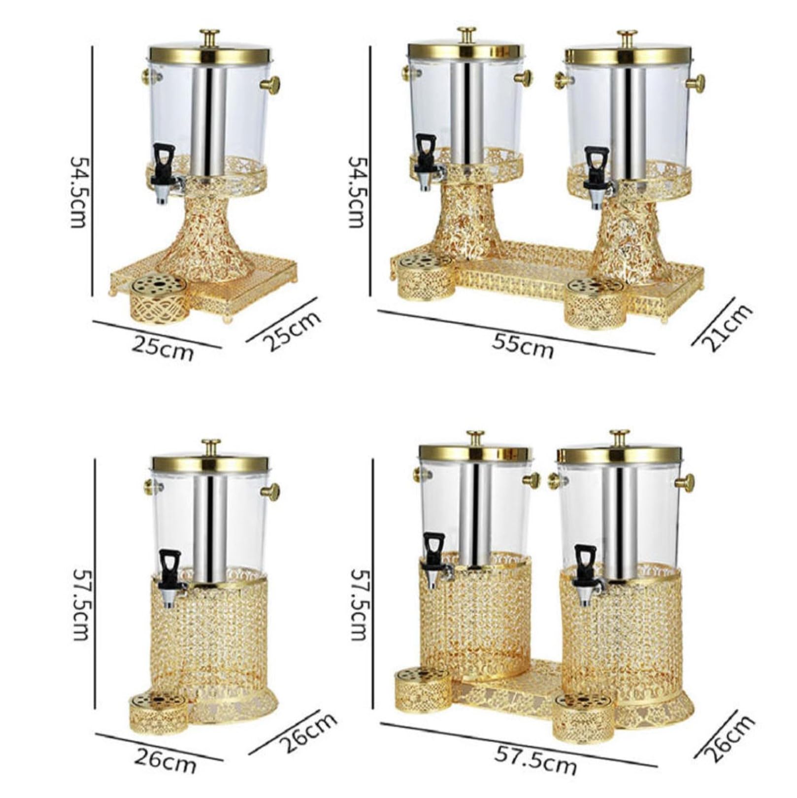 Dispensador de bebidas resistente con grifo, ideal para jugo, agua, limonada, perfecto para fiestas, bodas, hogares, gran capacidad para entretener a los invitados