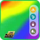 鮮やかな虹の波 - 気分を高揚させる光のテレビ映像