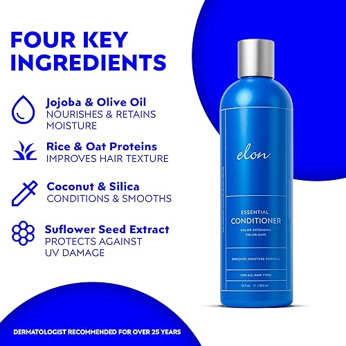 Miniatura 6 de Elon Kit completo de cuidado del cabello para adelgazamiento del cabello  Set de champú y acondicionador de terapia de humedad + suplemento para el