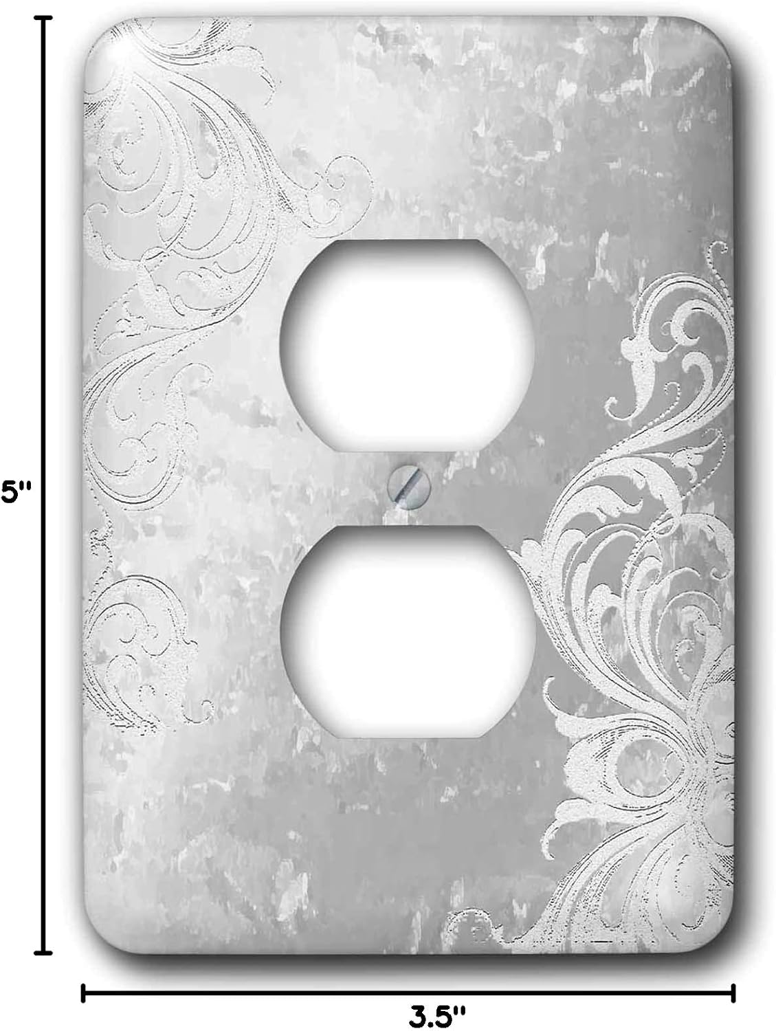 3dRose LLC lsp_40334_6 Design On Silver, 2 Plug Outlet Cover