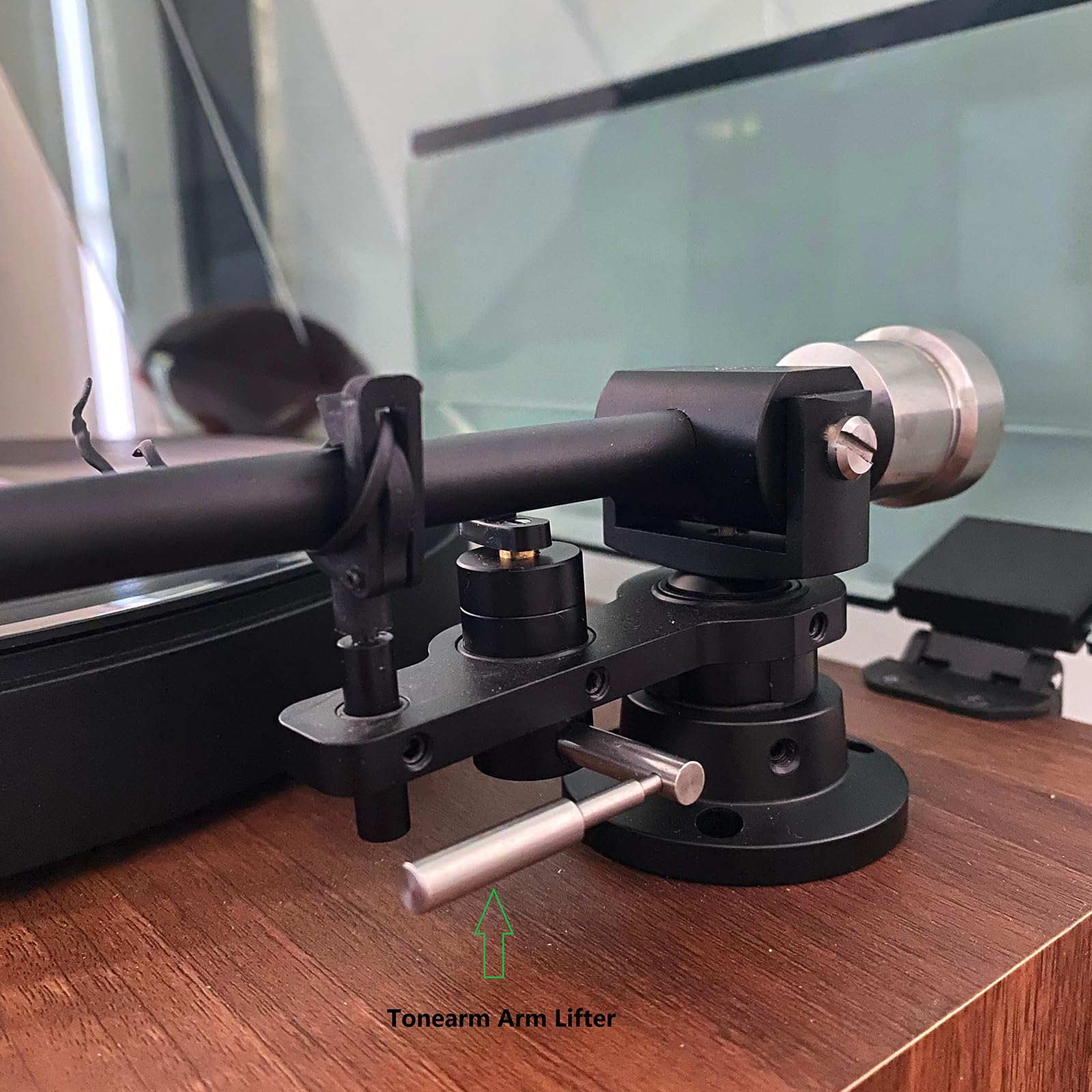 End Tone Arm Lifter Giradischi Registratore Disco Vinile Phono Braccio in Lega di Alluminio Parti di Ricambio Braccio Tono Professionale per Giradischi
