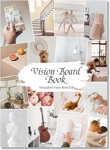 Miniatura 7 de FOUNCY Vision Board Book - Más de 1200 imágenes inspiradoras y citas suministros de tablero de visión para visualizar, manifestar tus sueños y