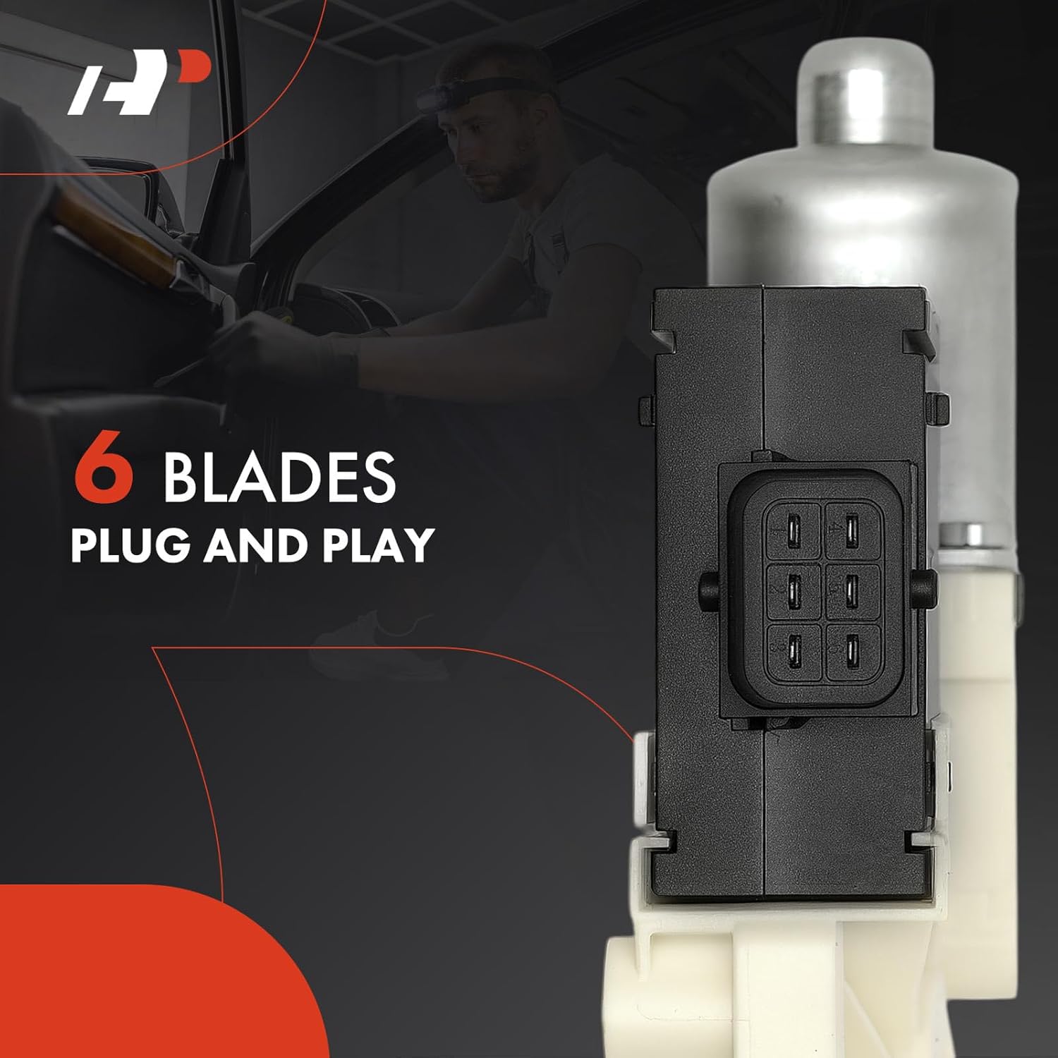 A-Premium Power Window Lift Motor Compatible with Jeep MK/MP Series Compass 2017-2024, Front Right Passenger Side