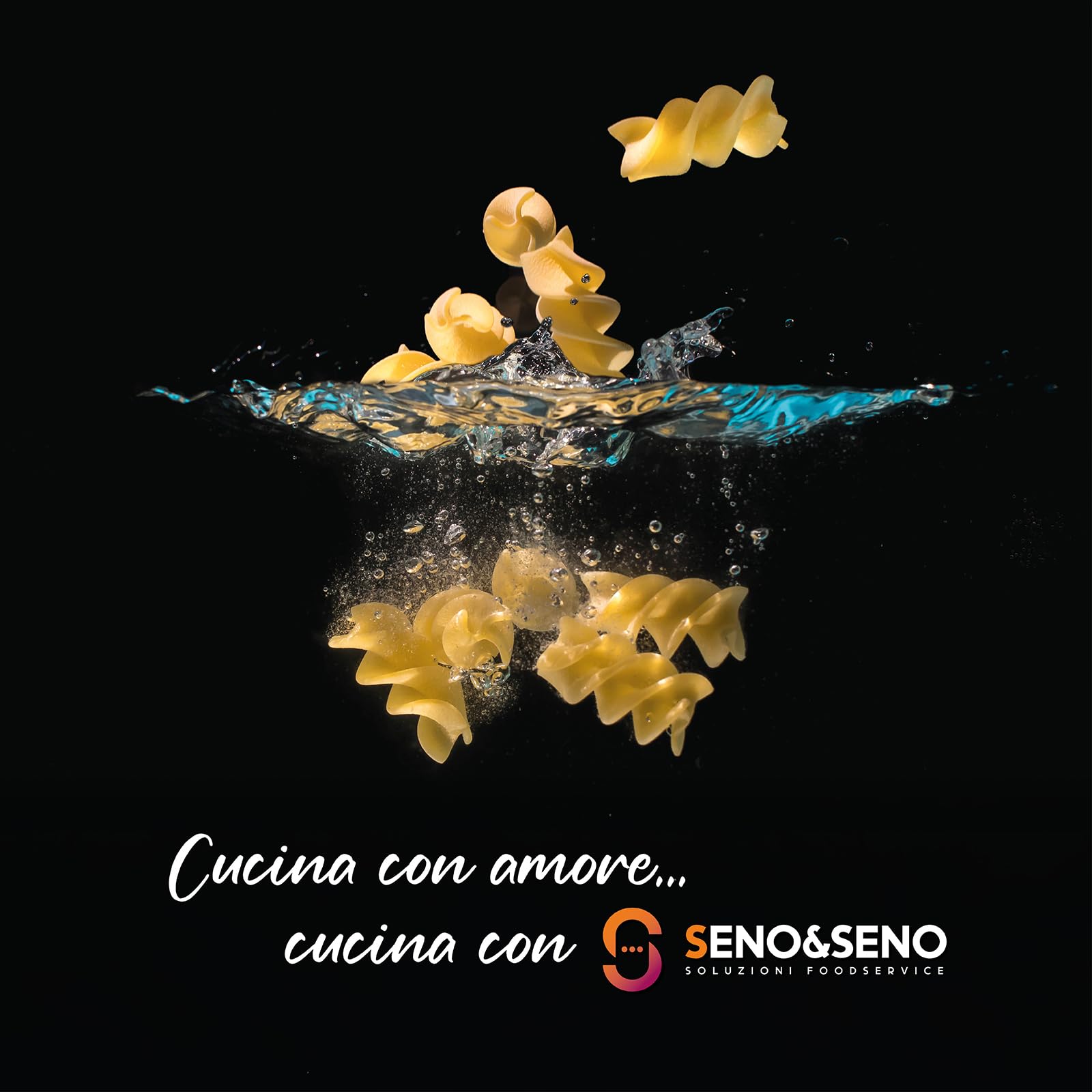 SENO & SENO Cestello Cuocipasta Universale 1/3 in Acciaio Inossidabile 29x16x20 cm – Manico Pieghevole Ergonomico – Resistente, Lavabile in Lavastoviglie, Utilizzo prolungato