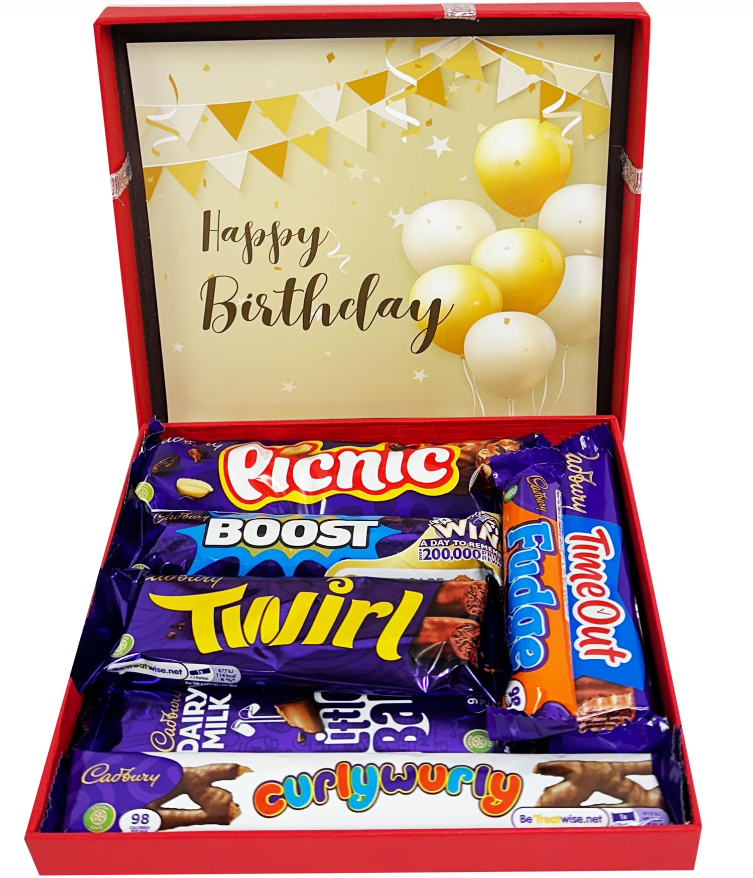 Offer ShopHappy Easter Chocolate Gift Box | 6 Full Size Chocolate Bars | Mini Chocolate Letterbox Easter Gift for Kids Men & Women