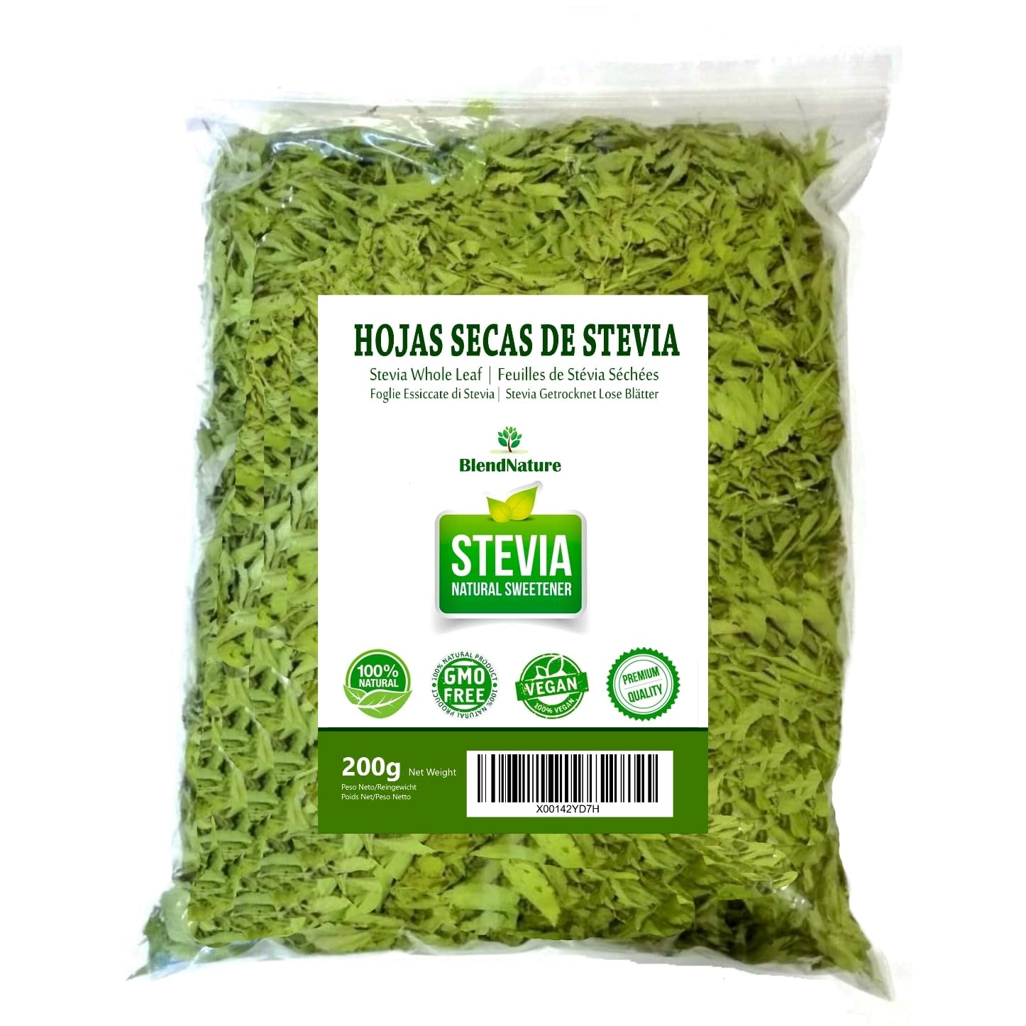 Feuilles de stévia 100 % pures et naturelles-Sélection de qualité supérieure 200g-Végétalien-Cadeau de boule d'infuseur