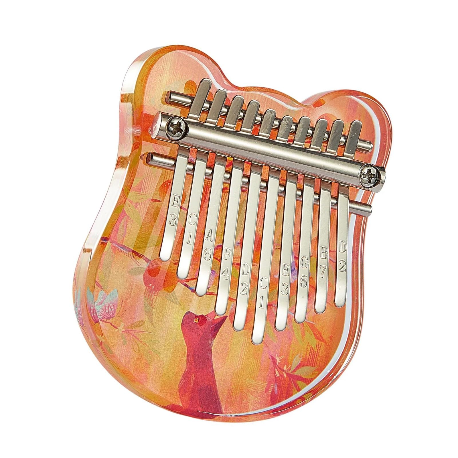 Kalimba Principiantes Kalimba De Acrílico Con 10 Teclas Transparentes Y Estuche De Transporte