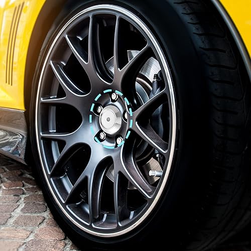 Miniatura 2 de X AUTOHAUX 4 tapas de cubo de neumático de 2.717 in de diámetro, tono plateado, 6 clips para automóvil