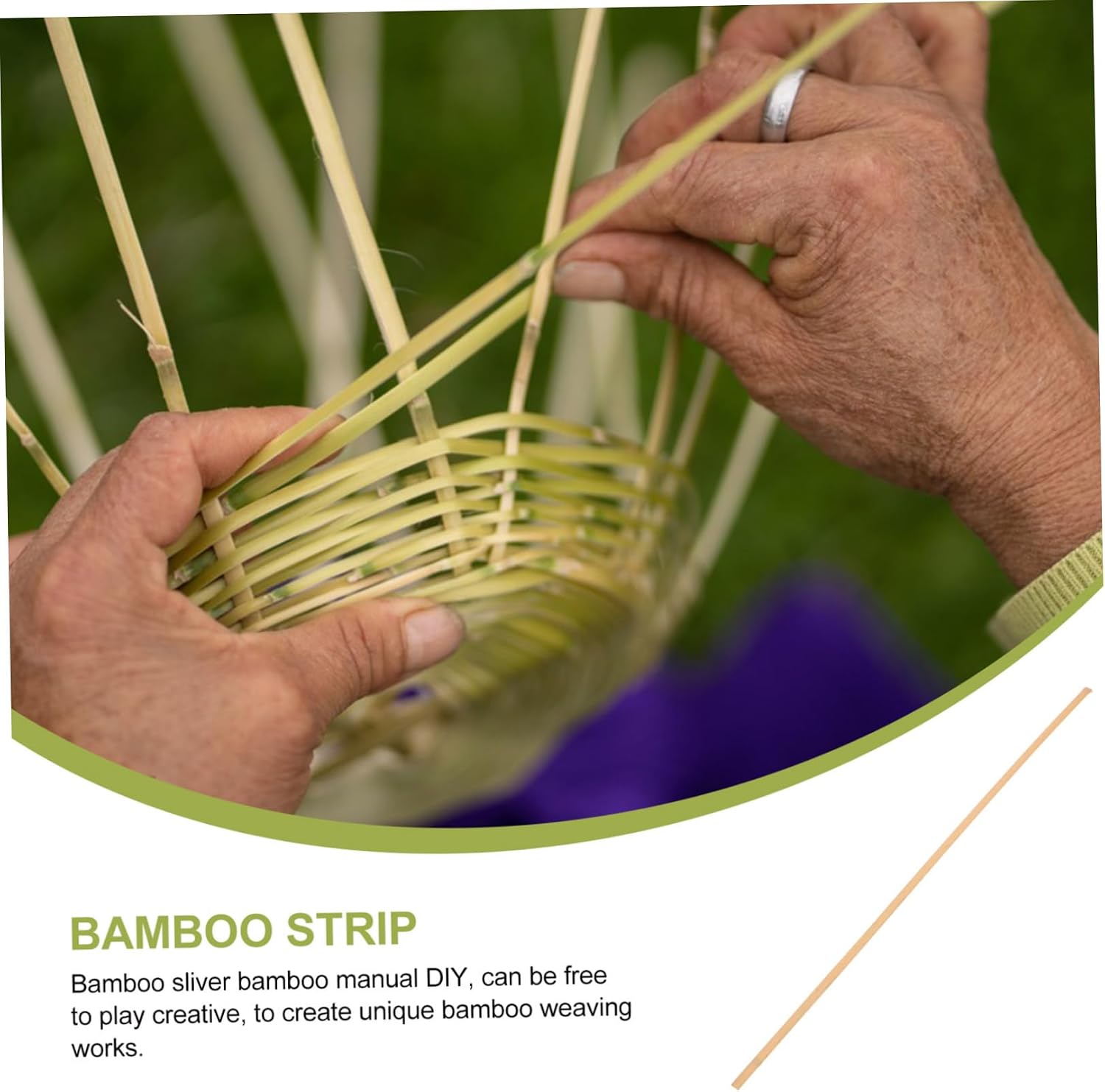 DOITOOL 4pcs Weaving Strips for Crafts Wide and Flexible Basket Making Material for Handmade Projects and Model Making