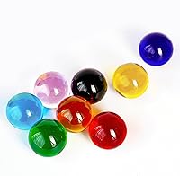 Vista 10 de 7 Colores 40mm Bolas de Hielo Agrietadas de Cristal Chakra con Base de Madera LED, Bolas de Esfera de Sanación de Cristal con Soporte, Luz Nocturna