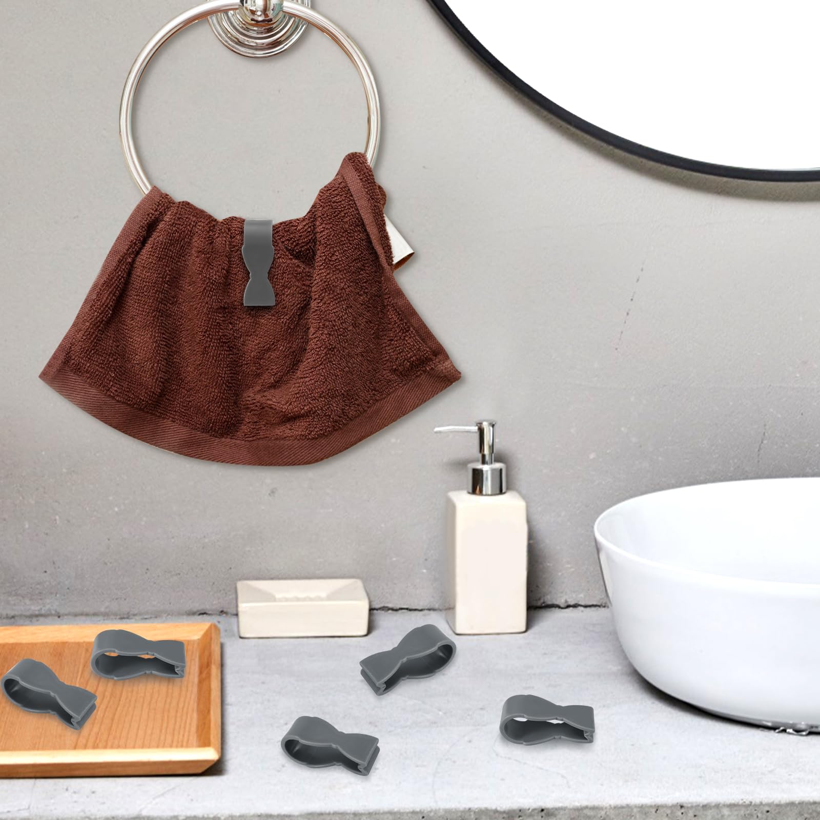 Kitchen Towel Clips - Keep Towels Secure! -3