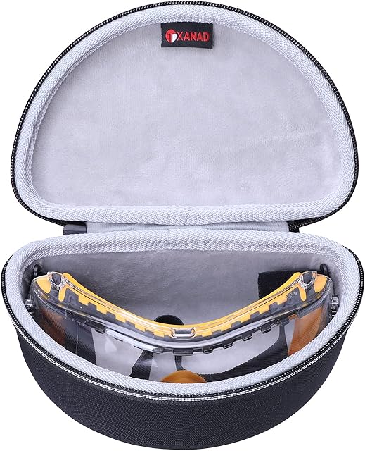 Case for DEWALT DPG82 Safety Goggles,Hard Carrying EVA Storge Bag Compatible with DPG82-11C, DPG82-21 and DPG82-21D