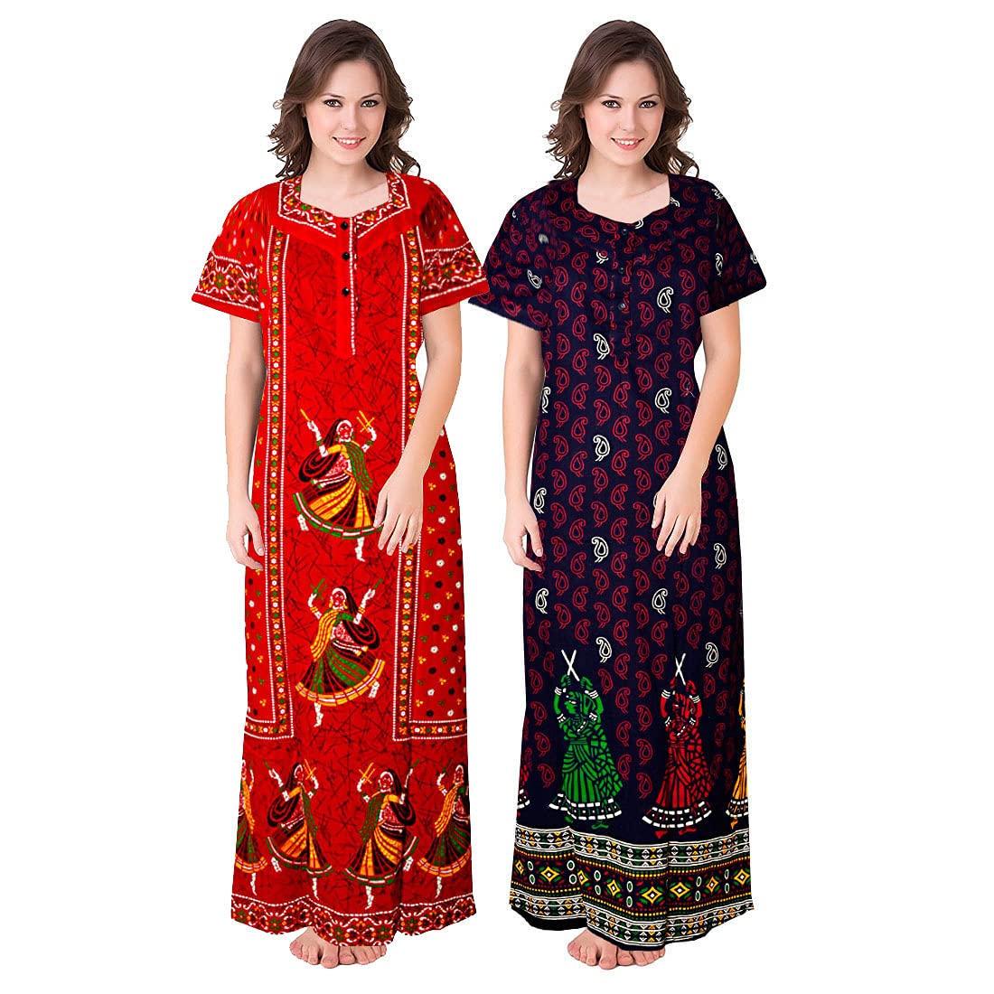 TI AMO Women's Cotton Printed Maxi & Nighty Women Nightdress Pack of 2 - Review, Price and Buying Guide
