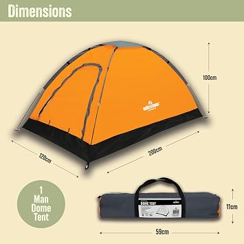 Milestone Camping Dome Tent/Sleeps Water Resistant/Portable