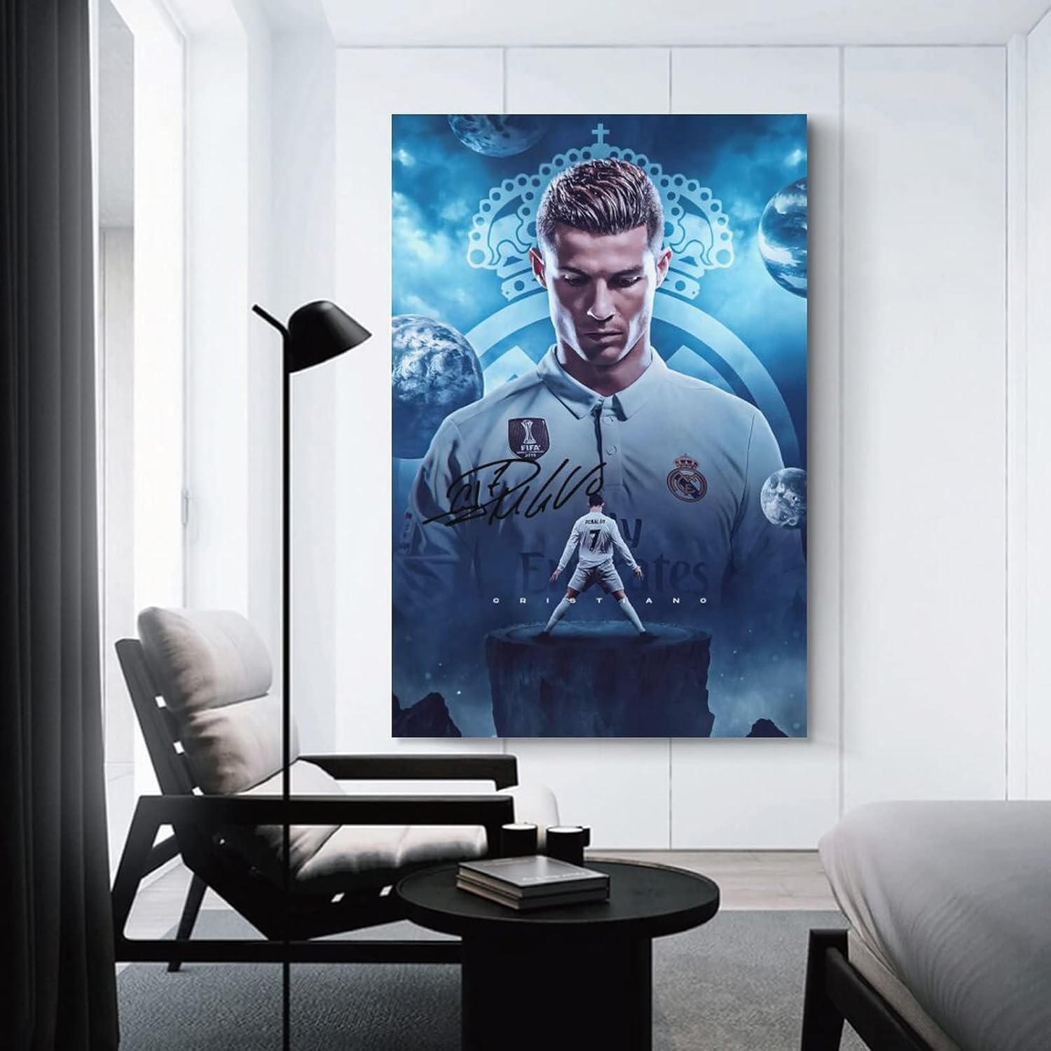 Cristiano Ronaldo Poster 3 Canvas Poster Unframed: 12x18 inches (30x45 cm) - Image 3