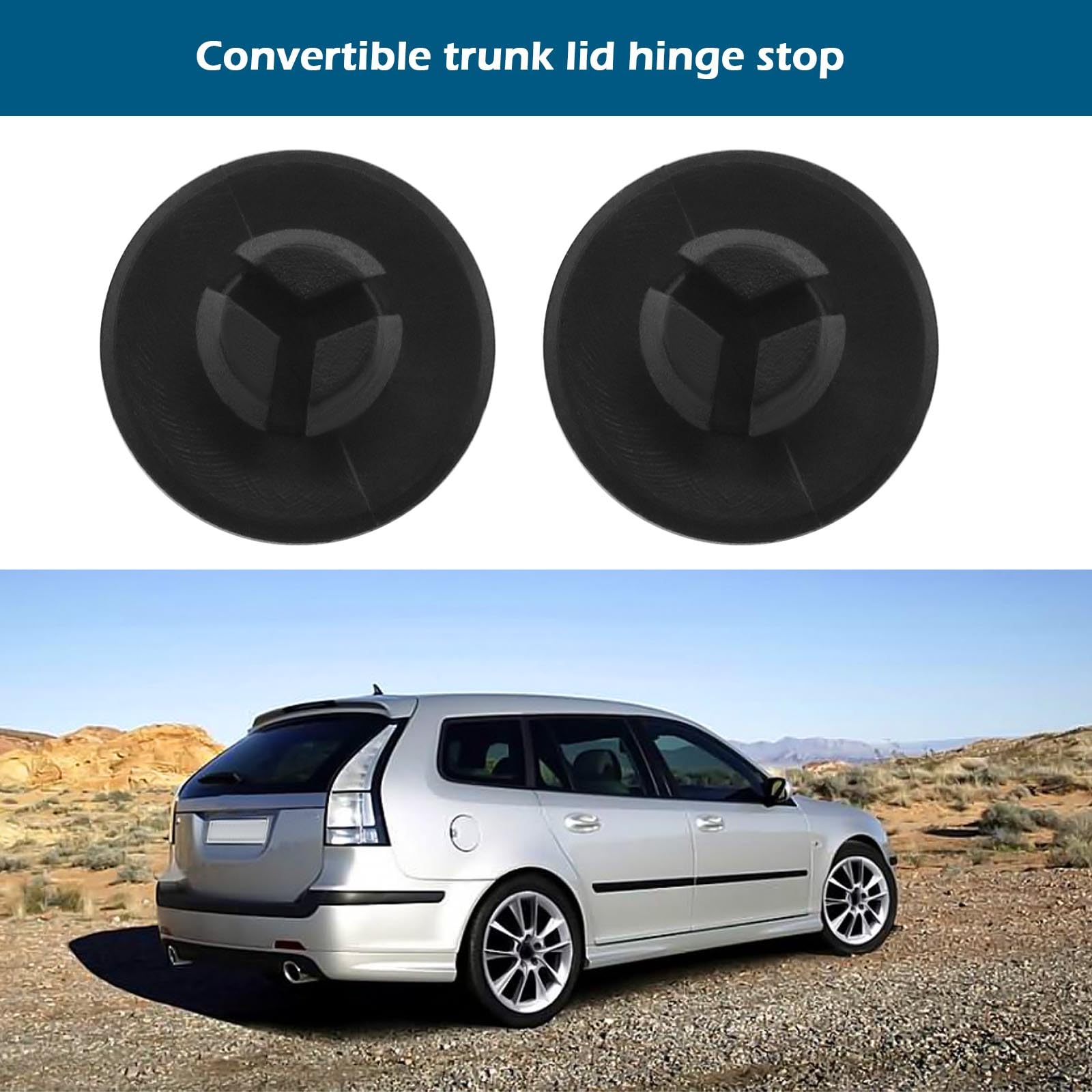 Kofferraumdeckel Scharnierschnalle 4-tlg - Für SAAB 9-3 Cabrio Ab 2004 - OEM 12832495 - ABS Material