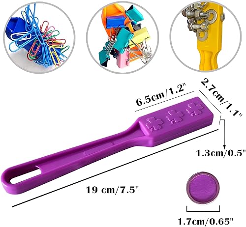 Miniatura 3 de Yuanhe Juego de fichas de bingo magnéticas, varitas magnéticas de 5 colores con 500 fichas de metal para contar y clasificar, actividades educativas