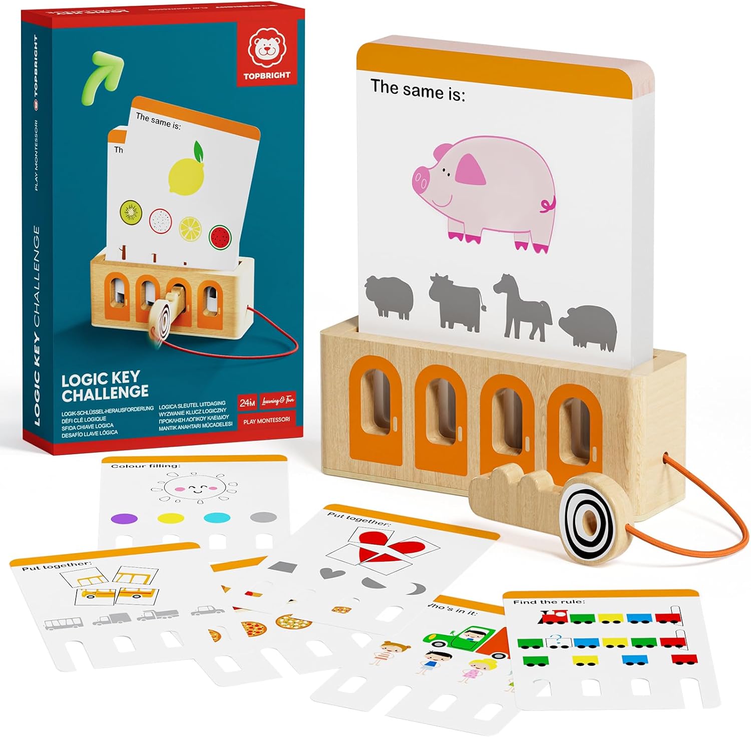TOP BRIGHT Flash Cards for Toddlers 40 Double Sides