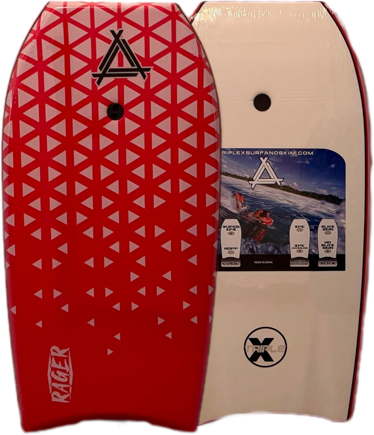 Triple X Havoc Bodyboard - Sizes 37,39,42,44 - Available in Red, Blue, and Green - Pack of 2