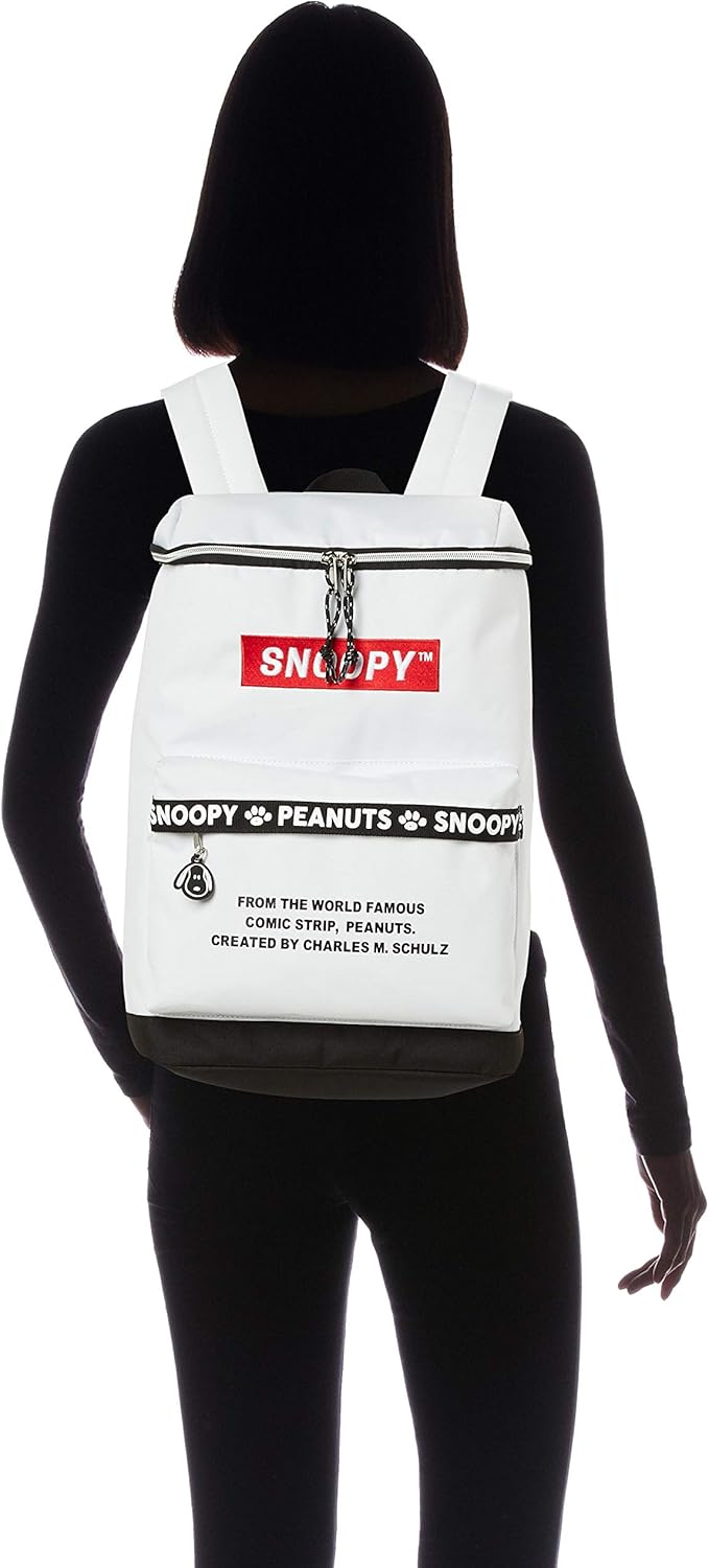 Snoopy SPR-800b Square Rucksack Daypack, White (SPR-808)