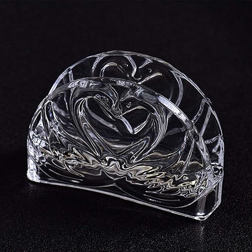 Miniatura 5 de Servilleta de cristal transparente para servilletas, decoración de vajilla para cafetería, restaurante, bar, sala de estar, cocina (cisne)