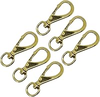 Vista 7 de Scuba Choice Clip de gancho giratorio de latón de 4.4 pulgadas #3, apertura de 0.524 in