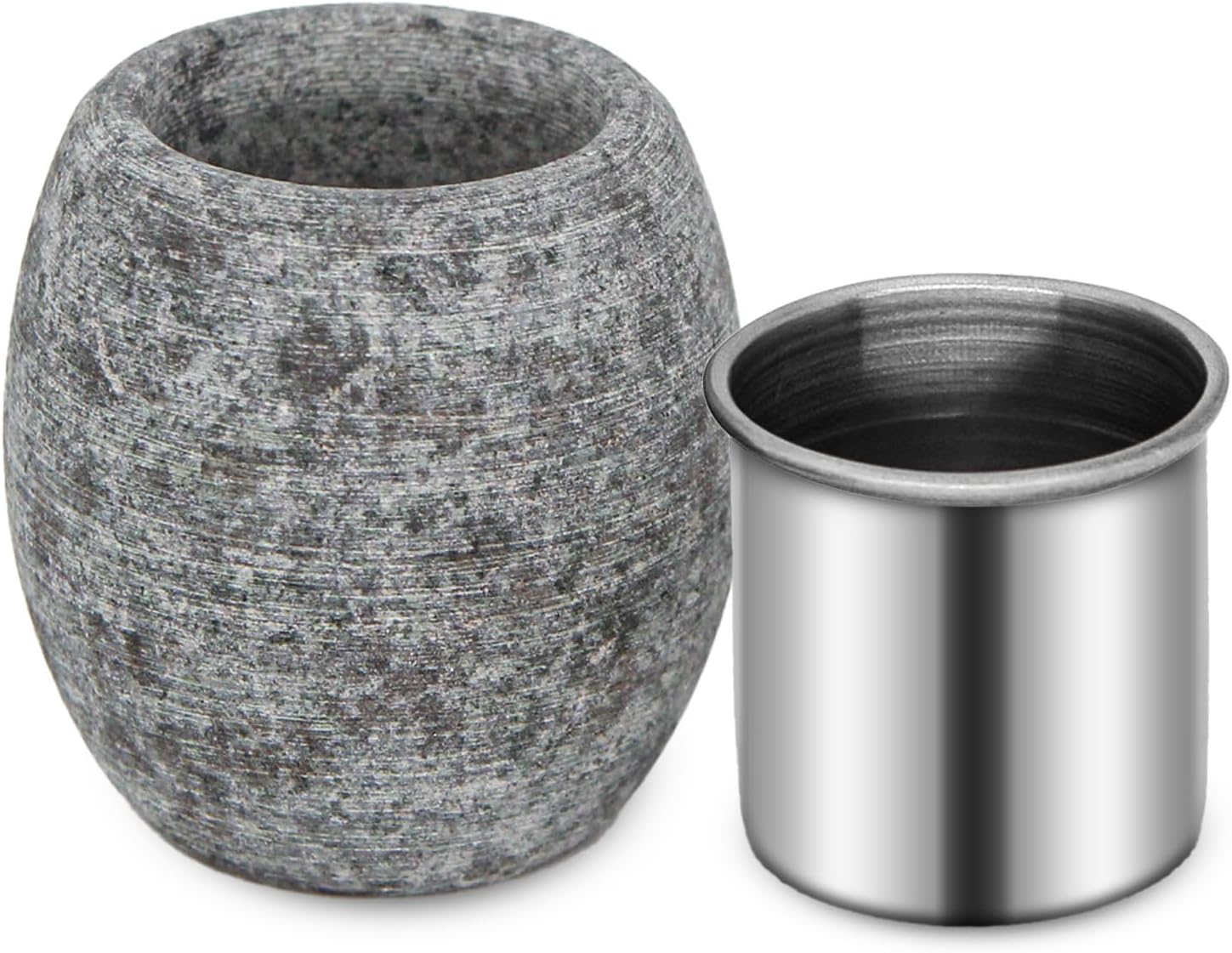 Sauna Aromatherapy Stone, Sauna Essential Oil Diffuser, Natural Rock with Stainless Steel Bowl for Essential Oils, Spa Accessories