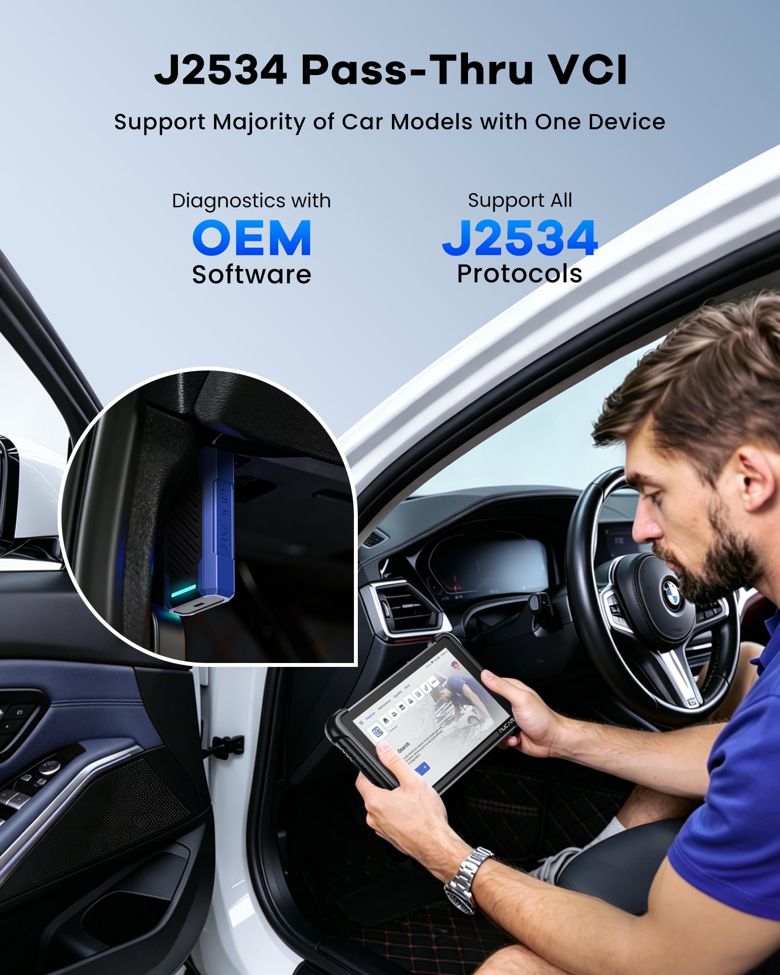 MUCAR OBD2 Scanner with Topology Mapping, 892BT PRO AI-Assisted Diagnostic Tool, Up Ver.of 892BT, 3000+ Bidirectional Test, 40+ Services, ECU Coding, FCA SGW AutoAuth, CANFD/DOIP, Lifetime Free Update