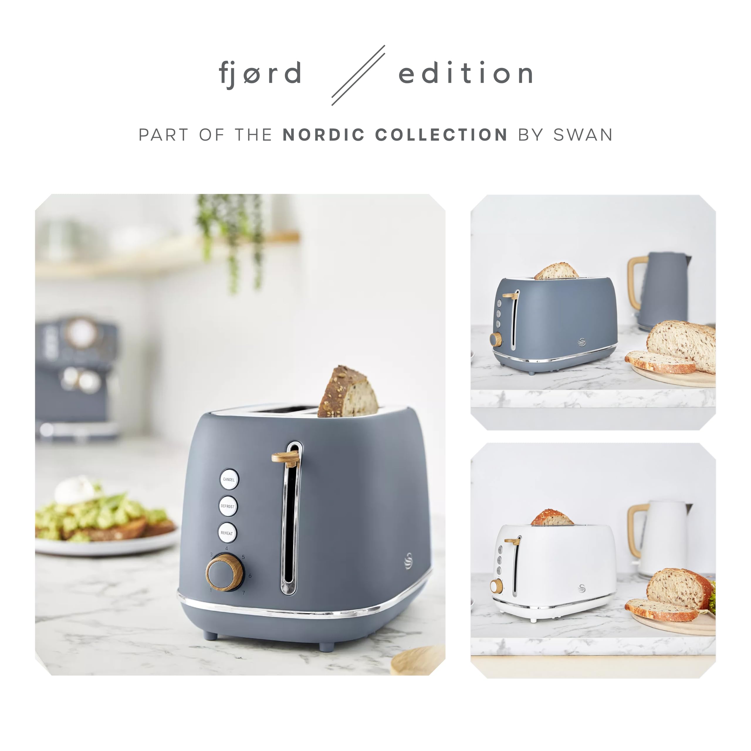 Swan Fjord Toaster - 2 Slice, 7 Browning Levels -5 Swan Fjord Toaster - 2 Slice, 7 Browning Levels -5