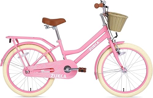 Miniatura 2 de Bicicleta para niñas de 20 pulgadas para niños, bicicletas para niños de una sola velocidad con canasta, bicicleta de crucero de playa para niñas,