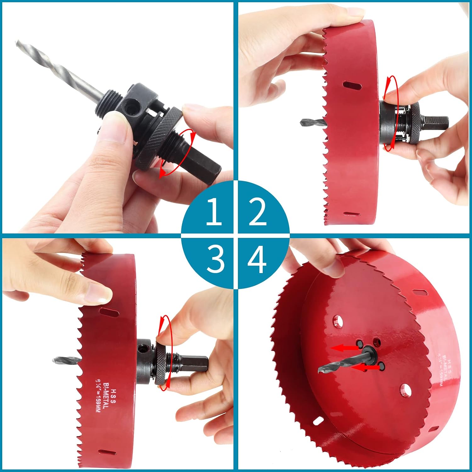 Buy Rierdge 6-1/4 Inch Hole Saw with 