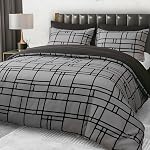 Pamposh Ensemble de housses à couette jumelée – Couvercle de duvet en microfibre de qualité supérieure Twin (68" x 90") avec fermeture à glissière – Léger, Respirant Twin XL Ensemble de couvertures de couettes – Ensemble lit double pour toutes les saisons